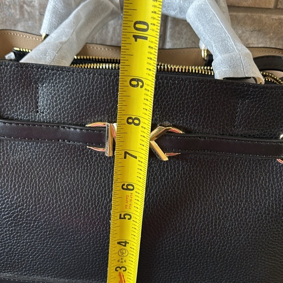 NWT Michael Kors Reed large belted Black Satchel - Picture 7 of 7